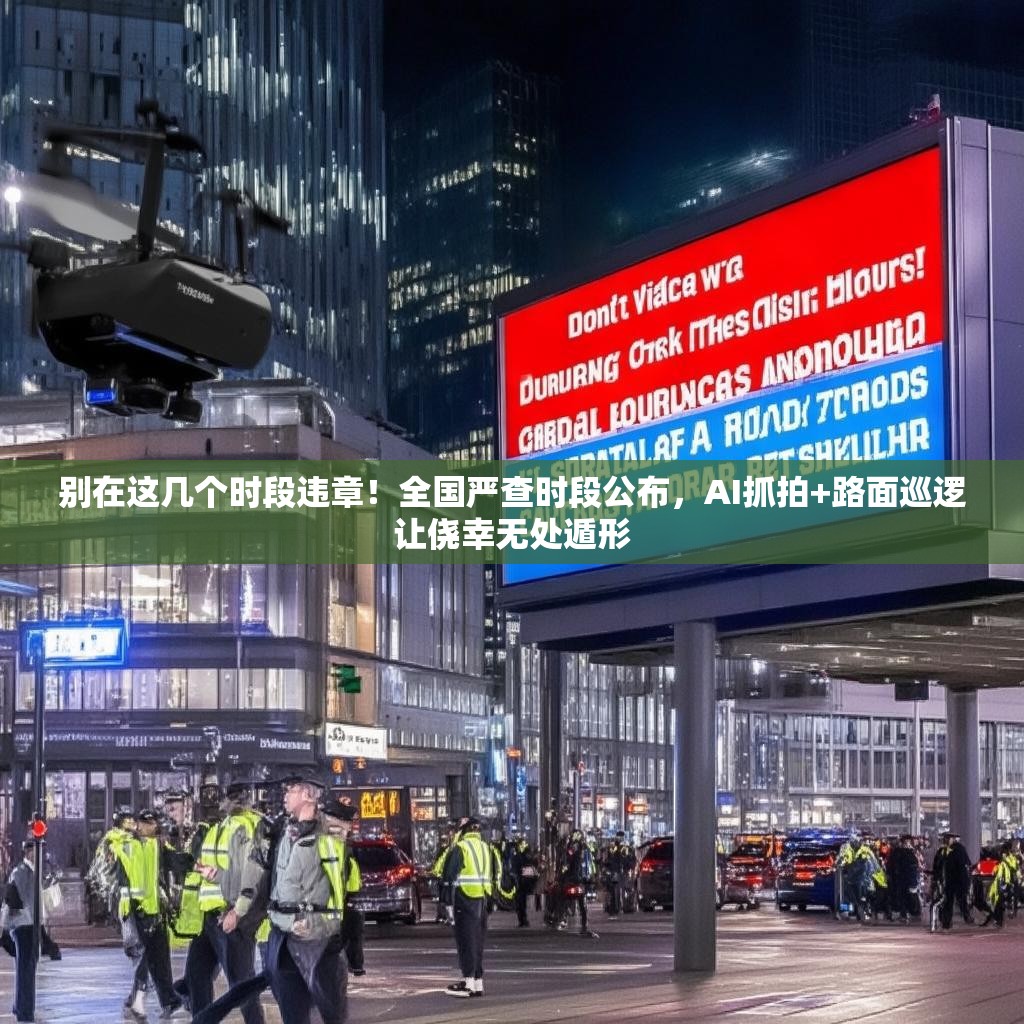 别在这几个时段违章!全国严查时段公布,AI抓拍+路面巡逻让侥幸无处遁形 别在这几个时段违章!全国严查时段公布,AI抓拍+路面巡逻让侥幸无处遁形