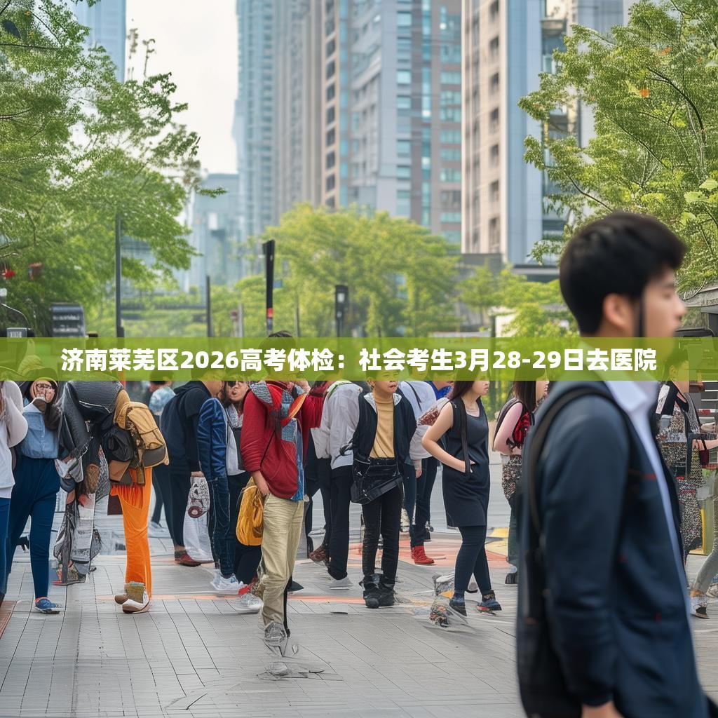 济南莱芜区2026高考体检:社会考生3月28-29日去医院 济南莱芜区2026高考体检:社会考生3月28-29日去医院